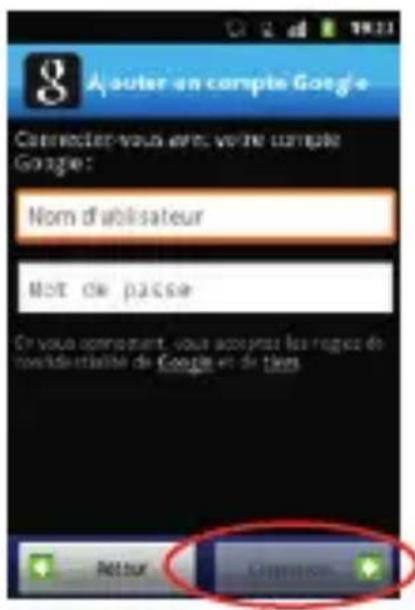 SFR STARTRAIL II - Si vous possédez déjà un compte Gmail™ : - 3