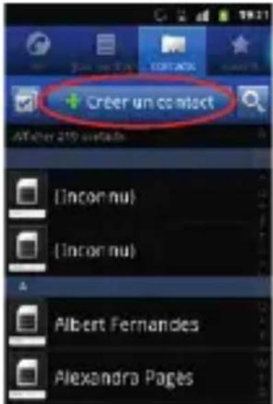 SFR STARTRAIL II - COMMENT CRÉER UN CONTACT ? - 2