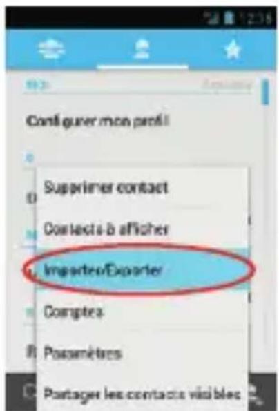 SFR STARTRAIL III - COMMENT IMPORTER LES CONTACTS DE LA CARTE SIM? - 2