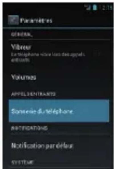 SFR STARTRAIL III - Comment personneliser ma sonnerie ? - 4