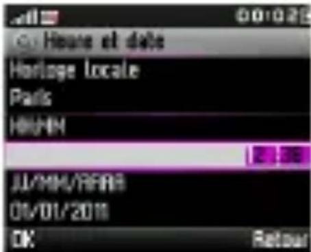 SFR Text Edition 152 - comment changer la date et l'heure ? - 4