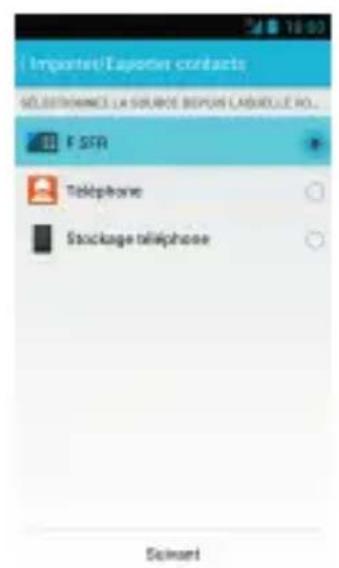 SFR STARTRAIL IV - COMMENT IMPORTER LES CONTACTS DE LA CARTE SIM ? - 4