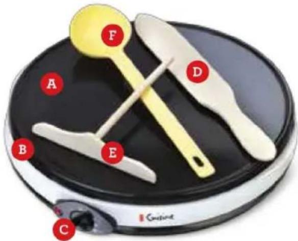 Euro Cuisine CM20 - Electric Crêpe Maker Crêpière électrique - 1