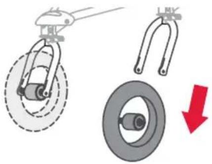 BOB Gear Alterrain - Remove Front Wheel - 1