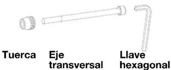 BOB Gear Alterrain - Retire el eje transversal y la llave hexagonal de la bolsa de almacenamiento - 1