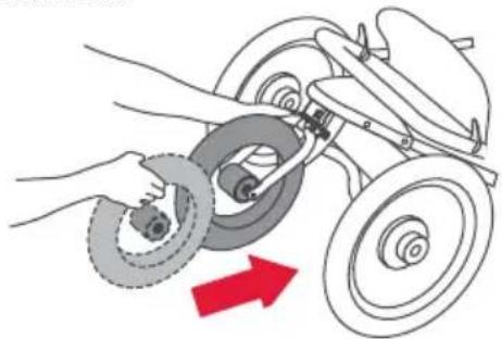 BOB Gear Alterrain - Insérer la roue avant - 1