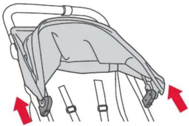 BOB Gear Alterrain - Unlock Canopy From Stroller Frame - 1