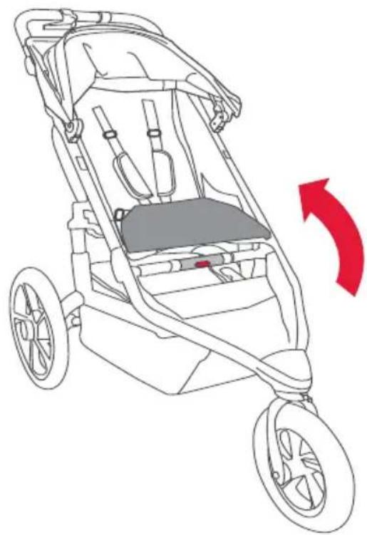 BOB Gear Alterrain - Pull the Leg Rest Flap Up - 1