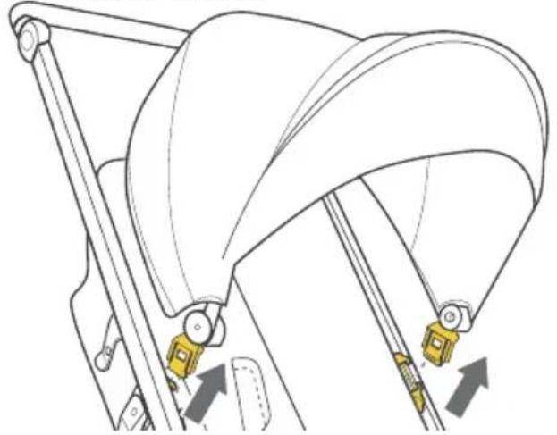 BOB Gear Wayfinder - Unlock Canopy From Stroller Frame - 1