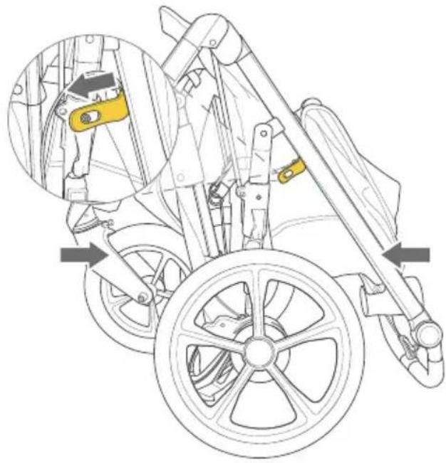 BOB Gear Wayfinder - Lock Stroller In Folded Position - 1