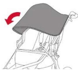 BOB Gear Rambler - Positionnement de la capote - 1