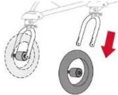 BOB Gear Rambler - Retire la rueda delantera - 1