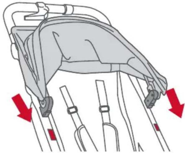 BOB Gear Alterrain Pro - Connect Canopy to Stroller Frame - 1
