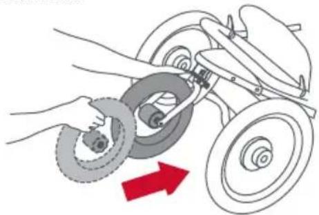 BOB Gear Alterrain Pro - Insérer la roue avant - 1