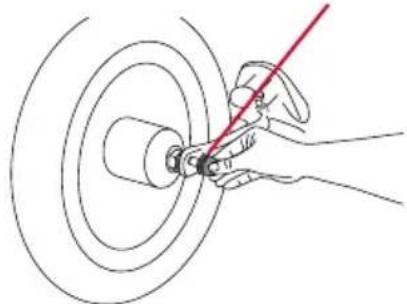 BOB Gear Alterrain Pro - Remove Through Axle From Front Wheel - 1