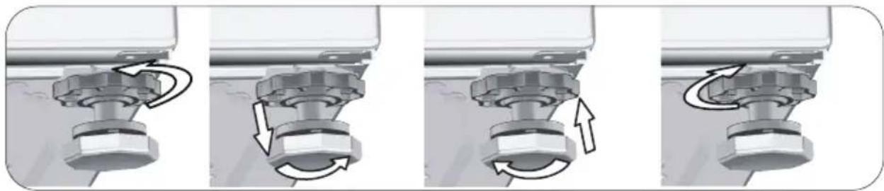 BEKO WTV9716XWWST - Réglage des pieds - 2