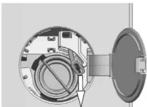 BEKO WTV8835WC01 - Ouverture de la porte de chargement en cas de panne électrique : - 4