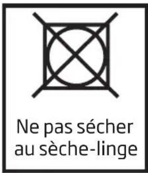 Ne pas sécher au sèche-linge