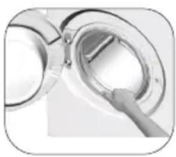 BEKO WFTE 7611 WWR - Nettoyage du hublot et du tambour - 2