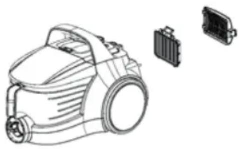 BEKO VCO 32802 AD - НЕРА филтър и изходящ филтър - 1