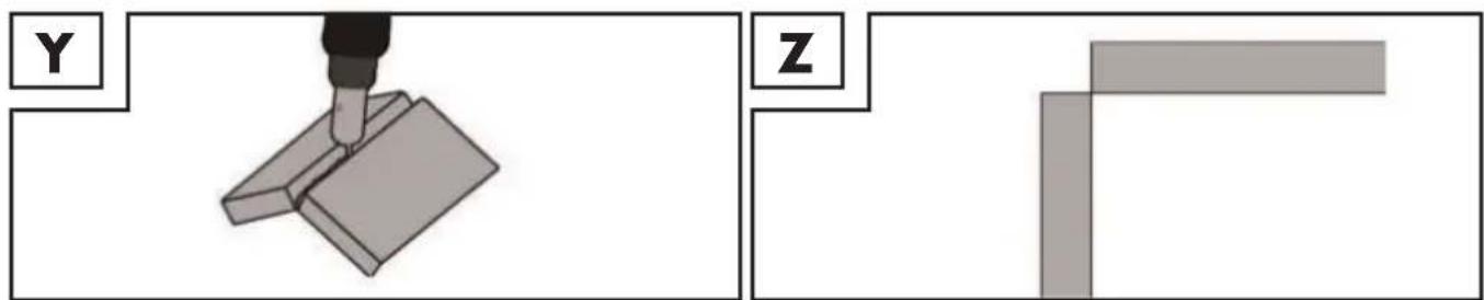PARKSIDE PMPS 200 B1 - Svary na vnějším rohu - 1