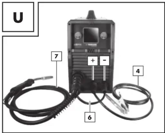 PARKSIDE PMPS 200 B1 - - Ustawienie urządzenia do spawania drutem litym z gazem ochronnym - 2