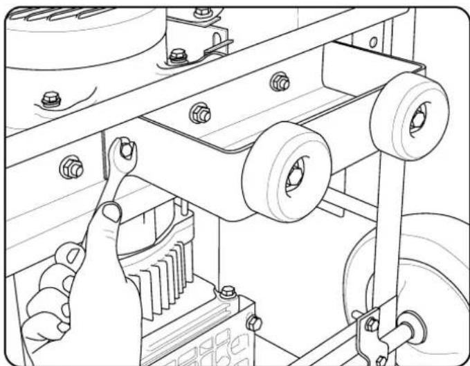 Champion CPG6500E2 - Installering av støttebeinet - 1