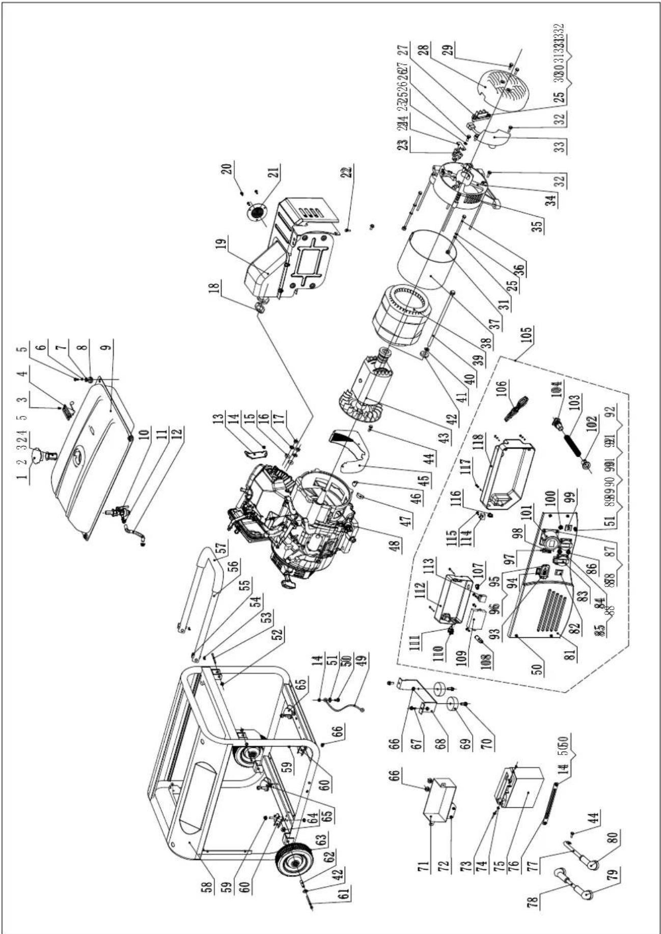 Champion CPG6500E2 - CPG6500 E2 (EU/SC) PARTS LIST - 3