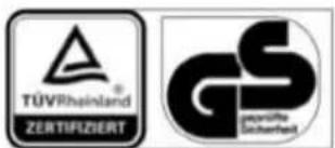 TÜVRheinland® ZERTIFIZIERT GS geoprifte Sicherheit