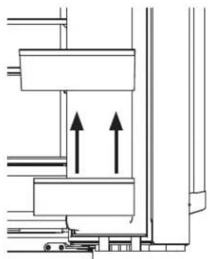 GE PGE29BYTFS - Pour placer les bacs (balconnets) dans les portes : - 1