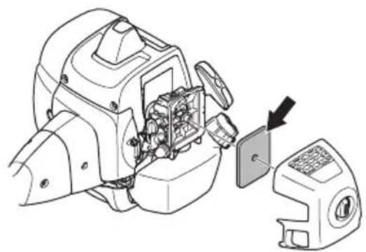 MCCULLOCH CS 35 - Limpar e examinar o filtro de ar - 1