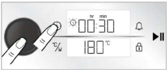 hr min 00:30 180 °C