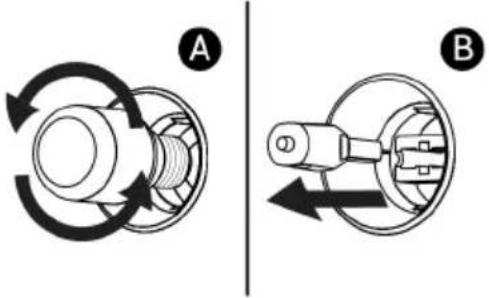 A B