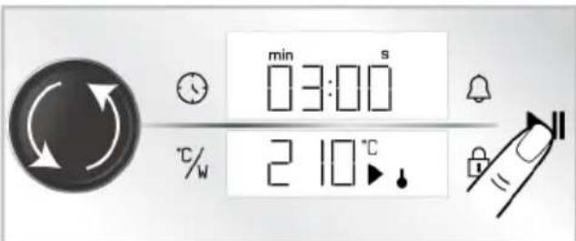 min 3:00 s °C/W 2 10 °C