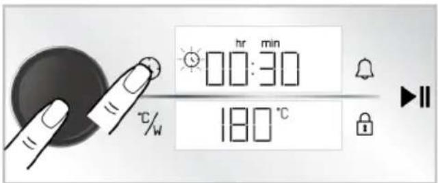hr min 00:30 180 °C