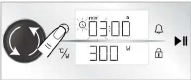 min 03:00 s 300 W
