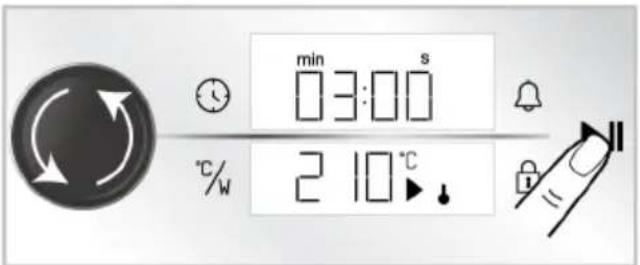min 03:00 s °C/W 2 10 °C
