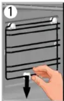 BEKO BBCW17400B - Pour retirer les étagères métalliques latérales : - 1