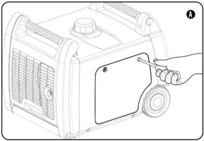 Champion 73001i-E - Start med manuell chokest för 73001i-P-modellen. - 1