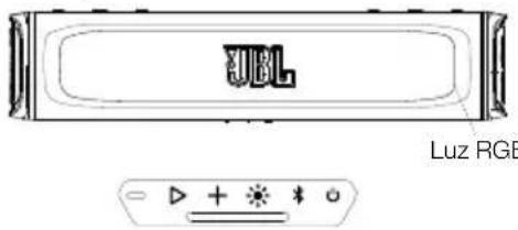 JBL Rallybar S - Ajuste del brillo de las luces RGB - 1