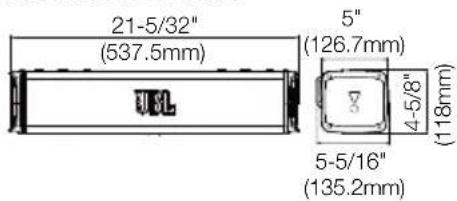 JBL Rallybar S - Dimensi Produk - 1