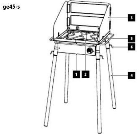 Petromax ge45-s - Petromax Multi-Burner Gas Table: - 1
