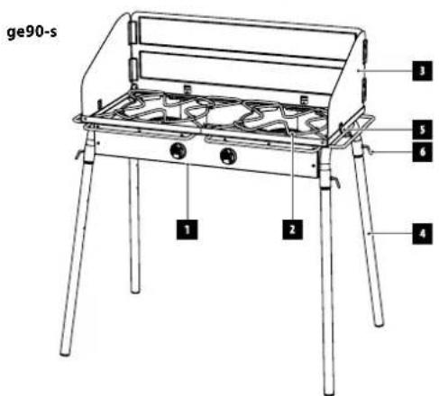 Petromax ge45-s - Petromax Multi-Burner Gas Table: - 2