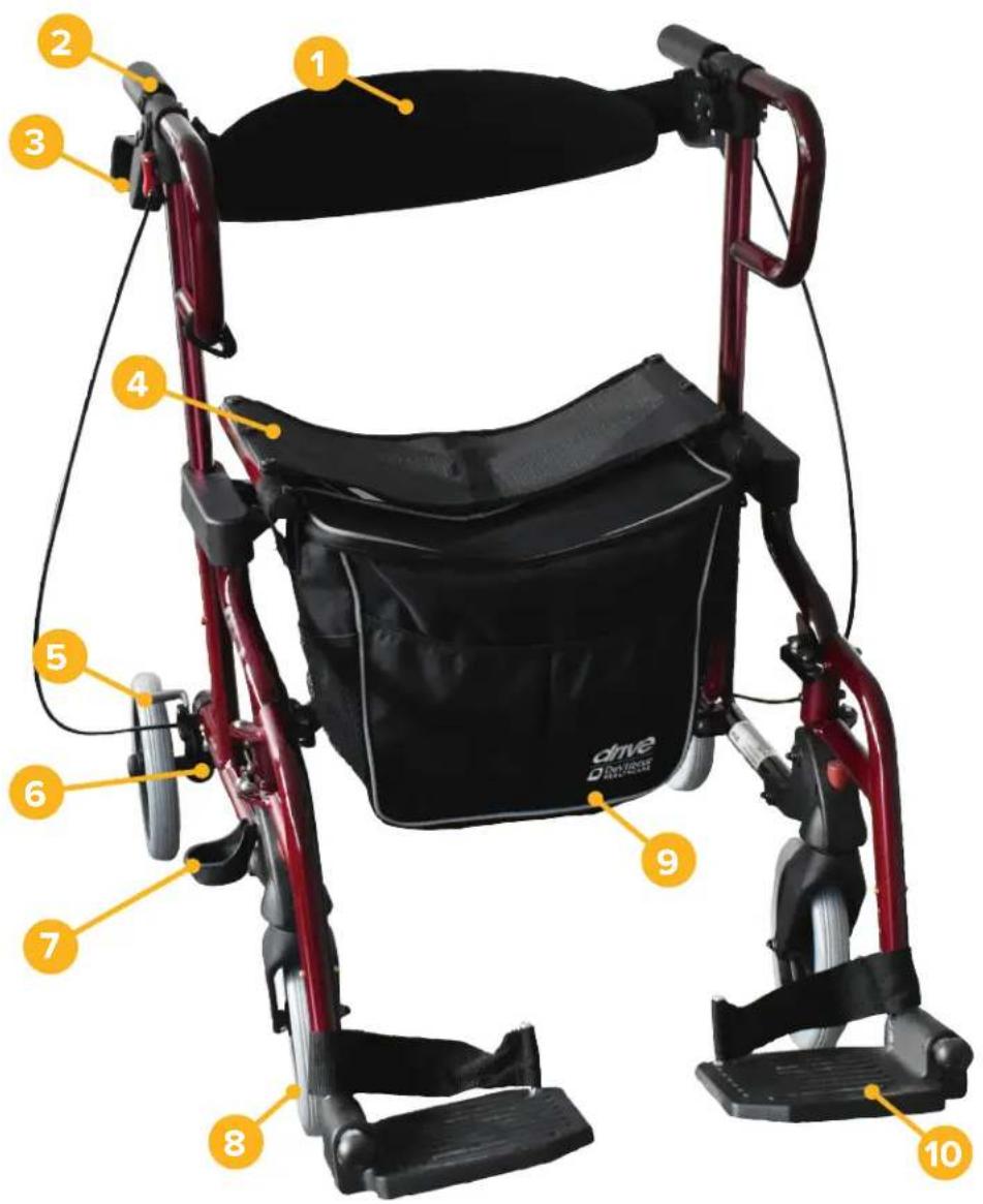 Drive Medical Diamond Deluxe - Teile des Produkts - 1