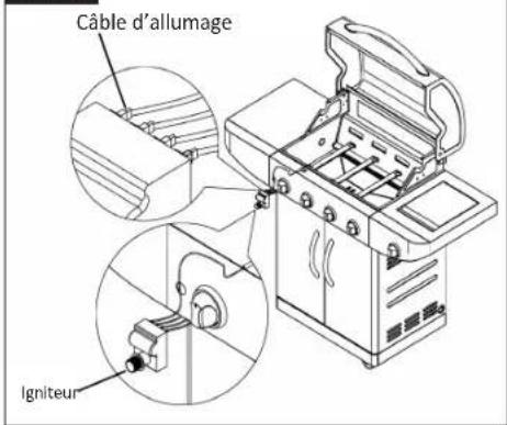 TEKA TBBQ 4100 G SS - COMMENT REMPLACER L'ALLUMAGE ÉLECTRONIQUE ET LE CÂBLE DE L'ÉLECTRODE DU BRÛLEUR PRINCIPAL - 4