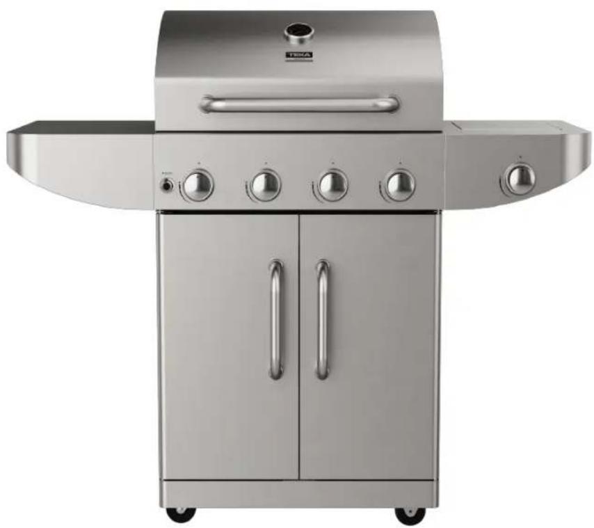 TEKA TBBQ 4100 G SS - BARBACOA DE GAS CON 4 QUEMADORES - 1
