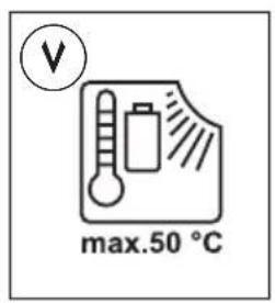 max.50 °C