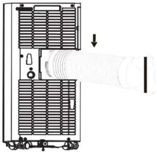 BISWIND BWPAC9000 - Installing the exhaust air hose - 2