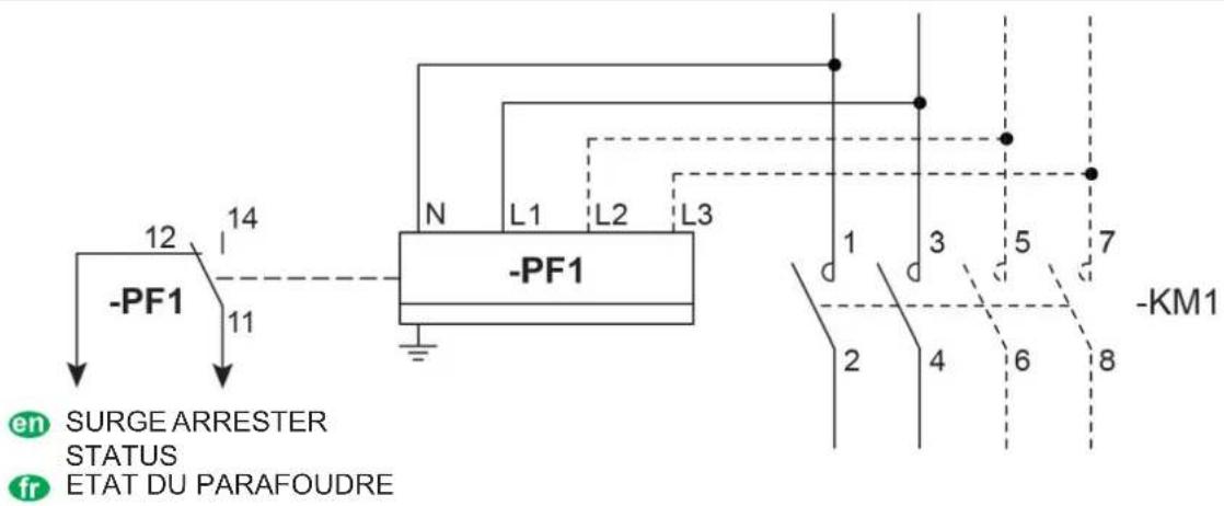 SCHNEIDER EVlink Parking EVF2S22P02R - Wiring diagram / Schéma électrique - 1