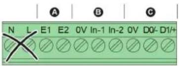 SCHNEIDER EVlink Parking EVF2S22P02R - Left-hand socket functions / Fonctionnalités de la prise de gauche - 1